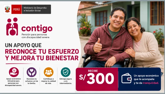 Contigo Pensión para personas con discapacidad severa